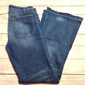 Current/Elliott Style 1239-0158 The Bell Fuel w/Fray Wide Leg Size 31 Women's